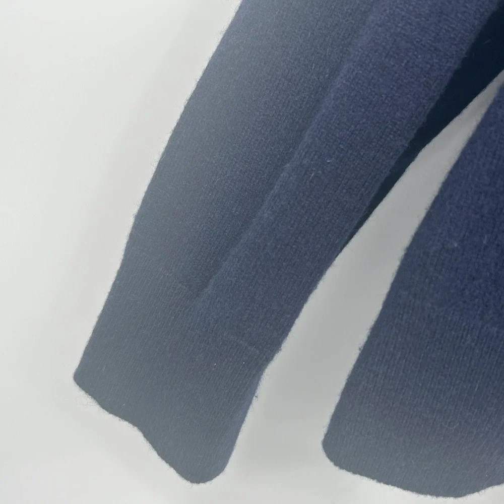 Banana Republic Mens Navy Blue 100% Cashmere Classic Minimalist Sweater Size‎ L